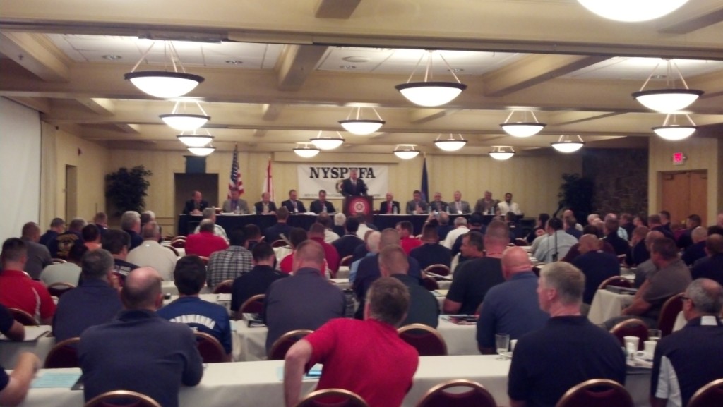 IAFF General President Harold Schaitberger addresses the delegates.